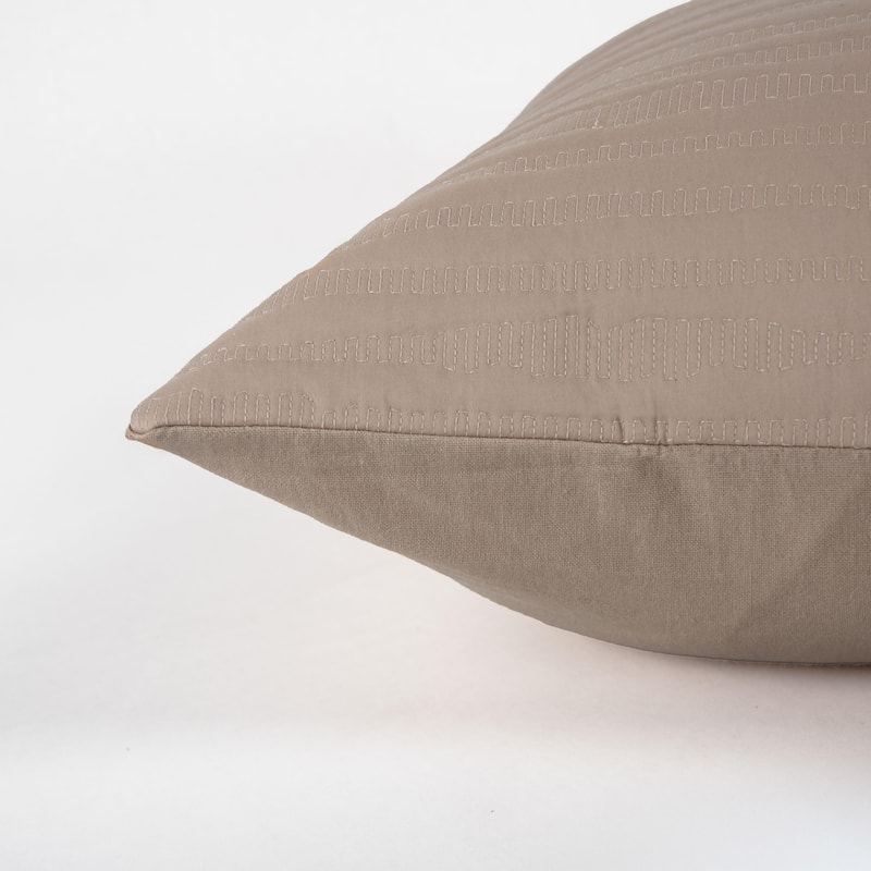 Rizzy Home Delicate Stripe Textured Throw Pillow