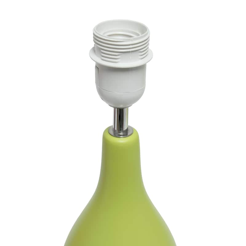 18.11" Standard Dewdrop TableLamp with Matching Fabric Shade
