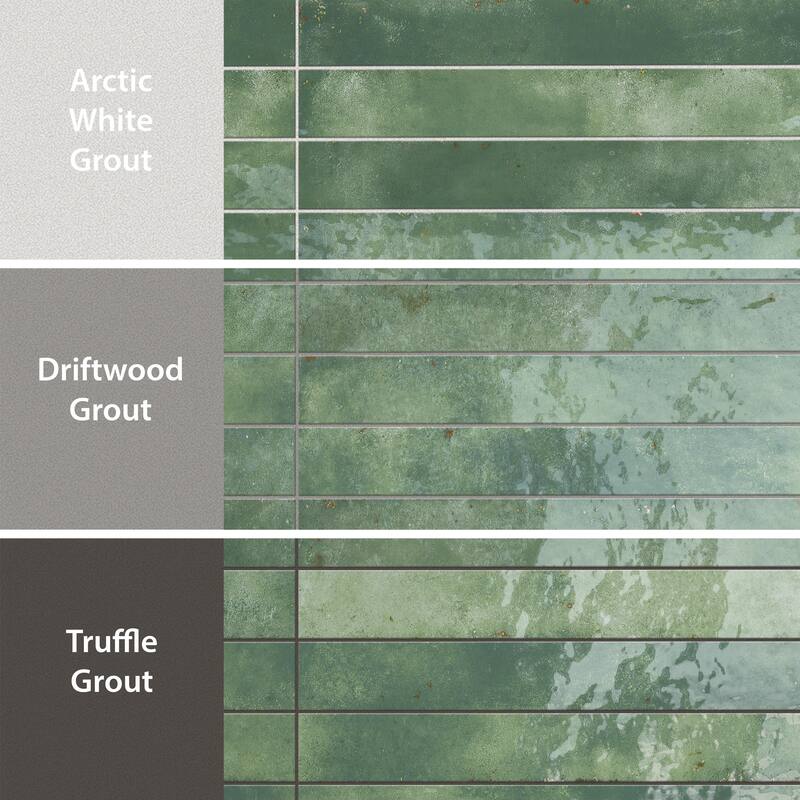 Merola Tile Scottsdale Green 1-7/8" x 17-3/4" Porcelain Floor and Wall Tile