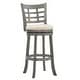 preview thumbnail 14 of 46, Verona Swivel 29-inch High Back Barstool by iNSPIRE Q Classic Antique Grey-Beige Linen-Window Back