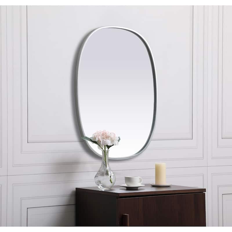 Elegant Lighting MR2B2430 Brynn 24" W x 30" H Modern Oval Bathroom