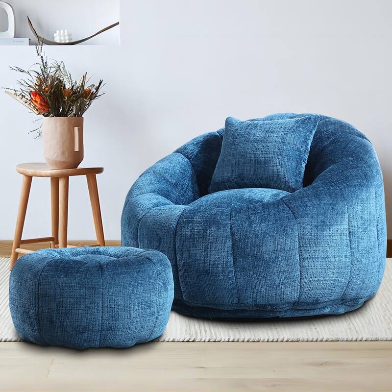 Bean Bag Chairs With Ottoman for Living Room