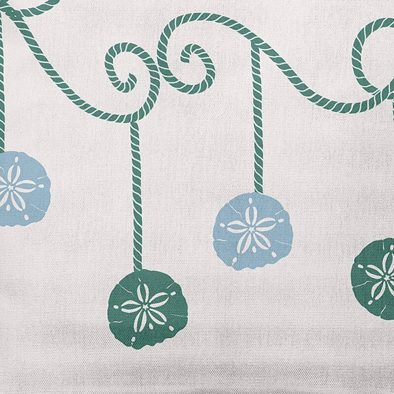 Sanddollar Ornaments Christmas Indoor/Outdoor Throw Pillow