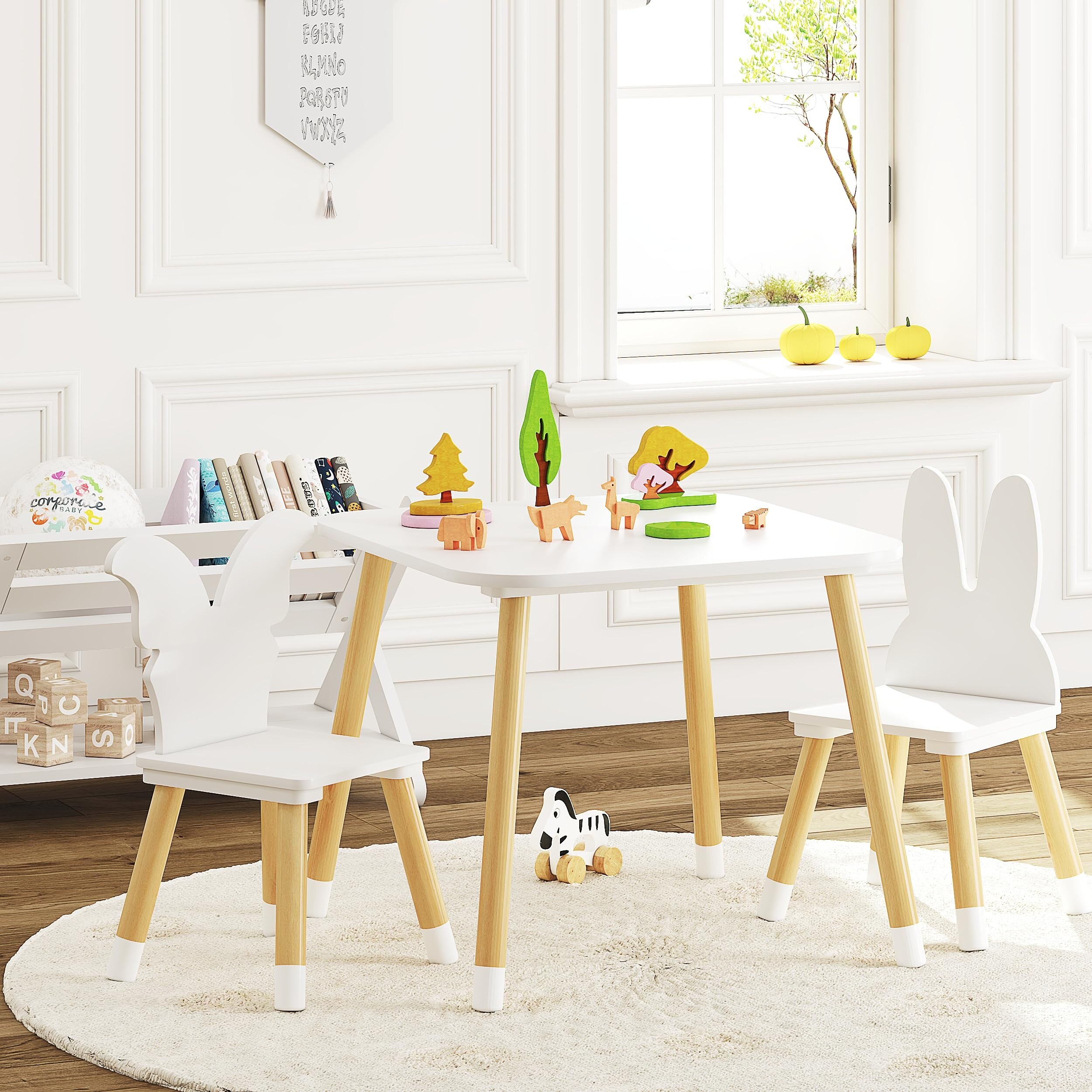 Kiddy table top and chairs