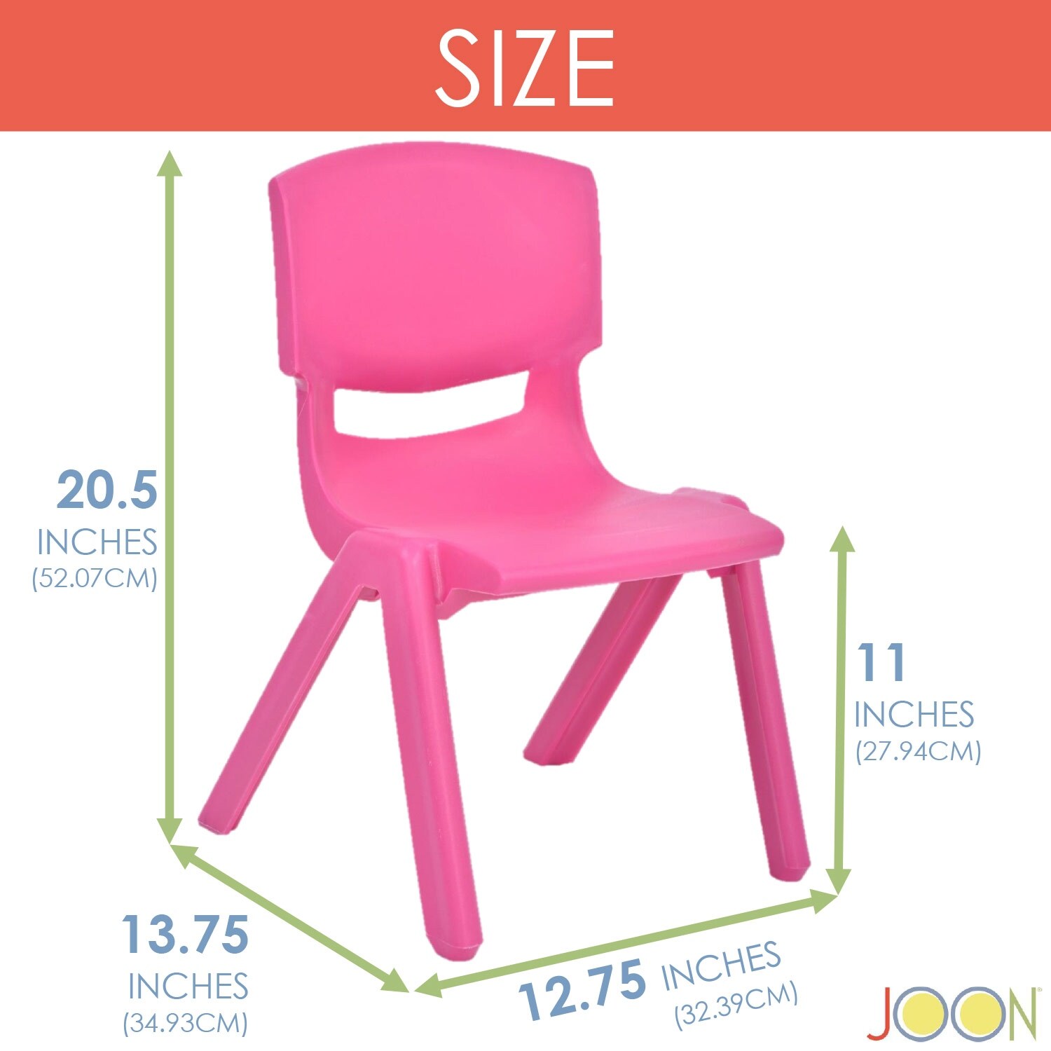 Kids chair sale size