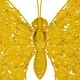 preview thumbnail 6 of 5, Metal Butterfly Wall Decor - Set of 2 Yellow - Roche River Decor