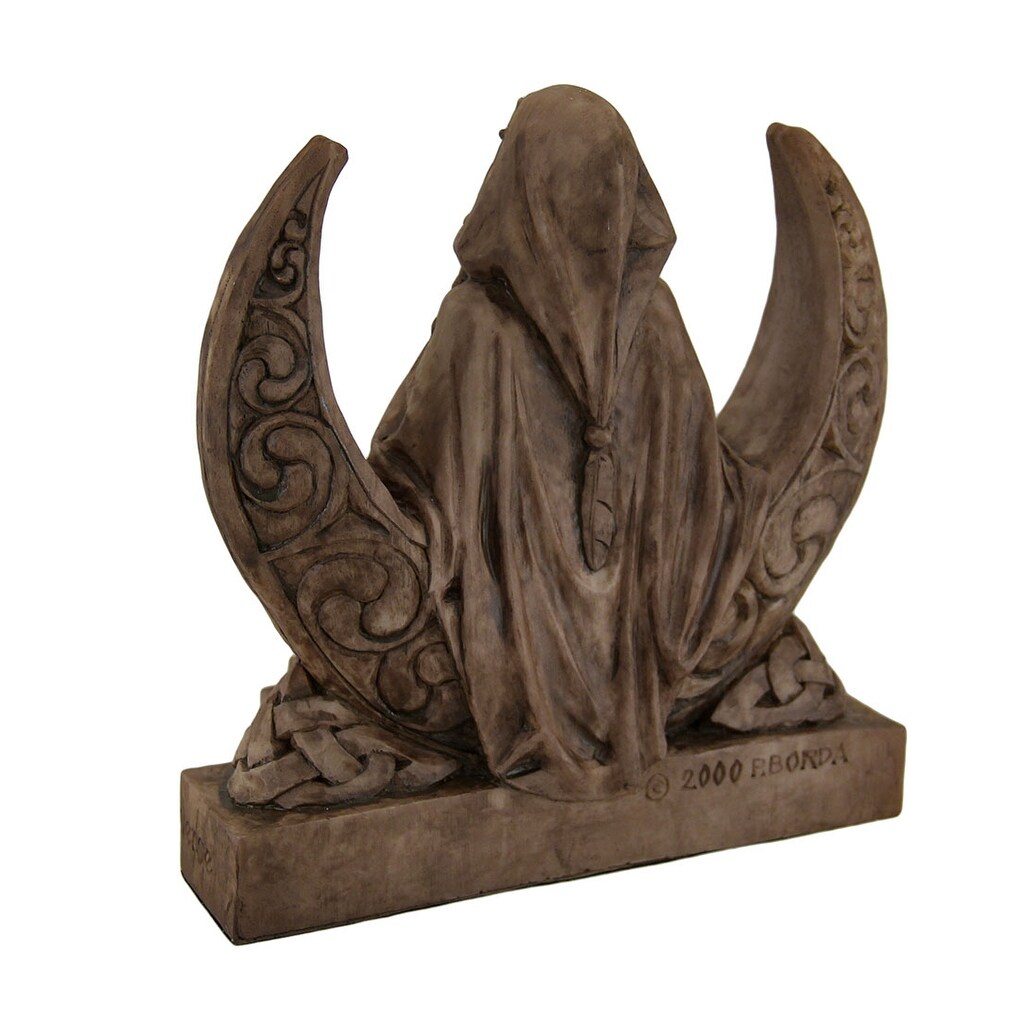 Shop Brown Stone Finish Moon Goddess Statue Pagan Wicca Dryad Designs Camel Overstock 16819786