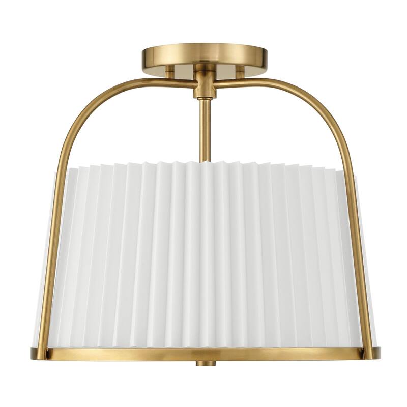 Hunter Atmore Alturas Gold 2 Light Flush Mount - Modern & Contemporary, Transitional - Kitchen, Bedrooms, Living Room, Entryway