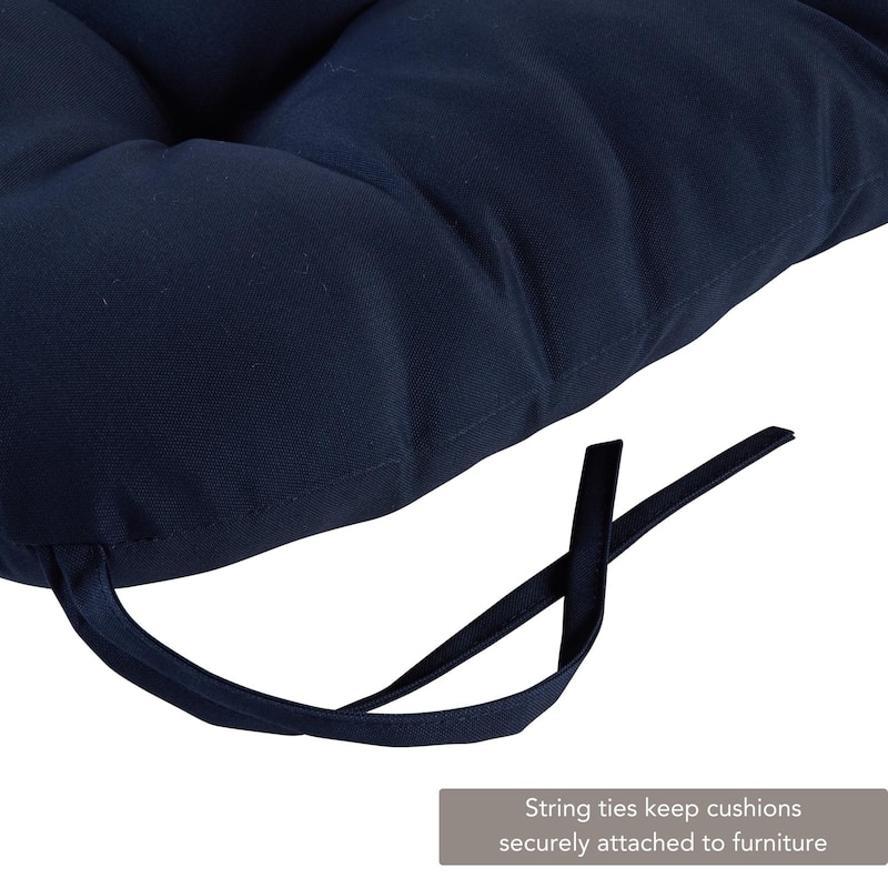 Solid Color 20-inch Outdoor Chair Cushion (Set of 2)