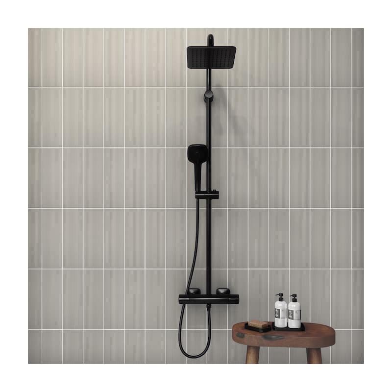 Daltile Stencil 4" x 12" Glazed Porcelain Linear Wall Tile (30 PC Per Carton) (8.72 SQFT Per Carton)