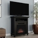 preview thumbnail 1 of 18, Copper Grove Siavonga Electric Fireplace TV Stand with Faux Logs and LED Flames - 27 x 12.4 x 29 - 27 x 12.4 x 29