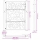 preview thumbnail 36 of 53, vidaXL Garden Gate Black 39.4x49.2" Steel Trace Design