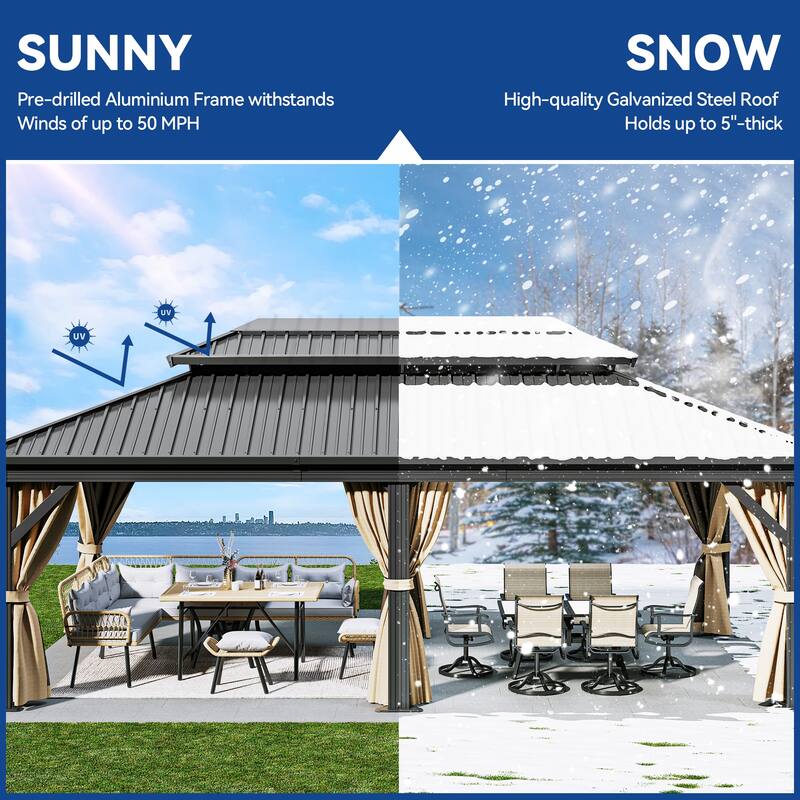 Outdoor Metal Canopy Gazebo