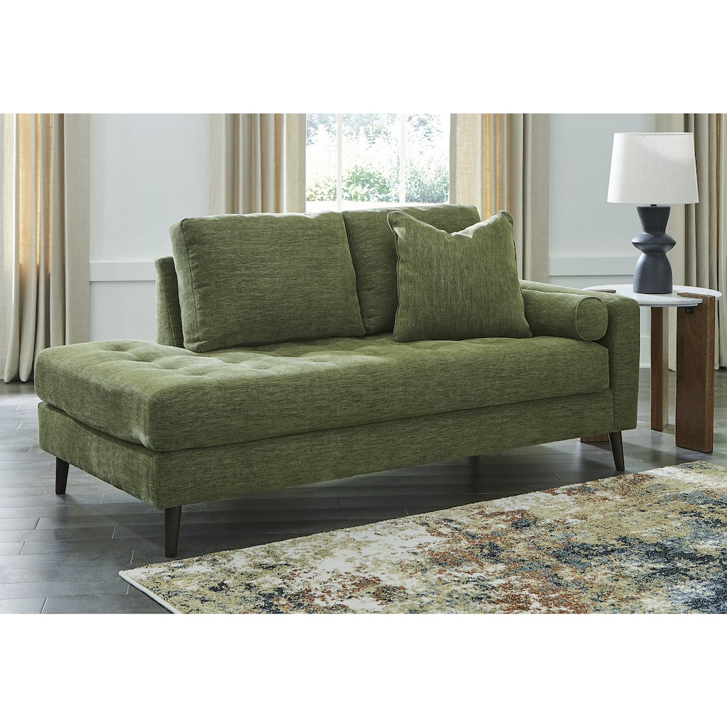 Signature Design by Ashley Bixler Olive Right-Arm Facing Corner Chaise - 37" W x 75" D x 37" H