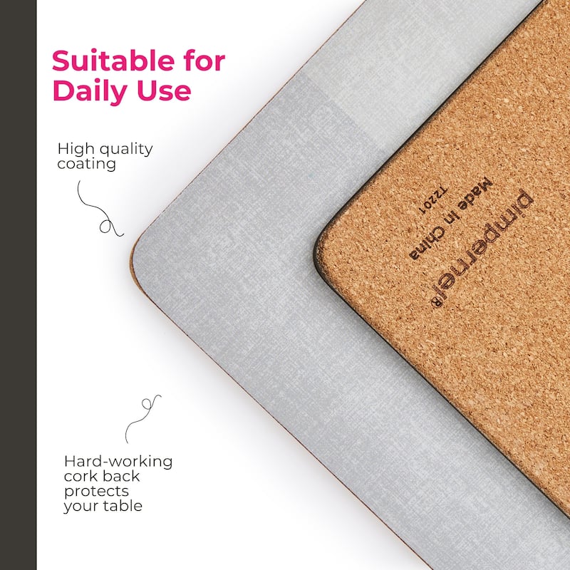 Pimpernel Set of 4 Go Neutral Placemats - 11.7 in x 15.7 in