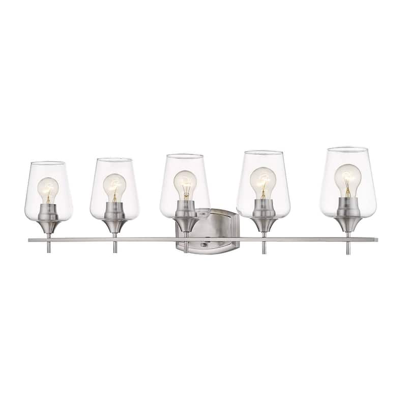 Bellevue Celia 5 Light 38" Wide Bathroom Vanity Light - Brushed Nickel