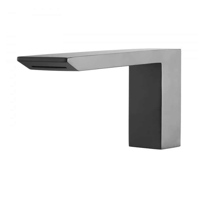 Matte Black 3-Hole Deck Mount Widespread Roman Bathtub Faucet with Waterfall Fill and Handheld Shower - 8.94” x 2.83” x 6.89”
