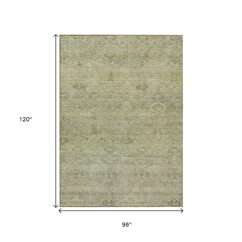 HomeRoots Oriental Traditional Rectangle Outdoor Rug