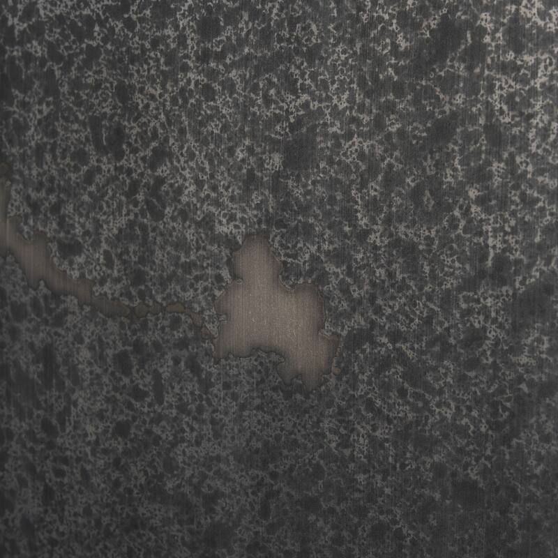 Raum Painted Monochrome w/ Acid Wash Metal Wall Art