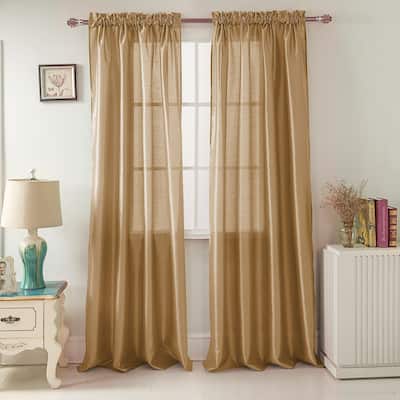 Porch & Den Eads 95-inch Rod Pocket Curtain Panel