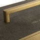 preview thumbnail 6 of 6, Rectangular Box with Lift Off Lid - 14" - Gray and Brass Finish