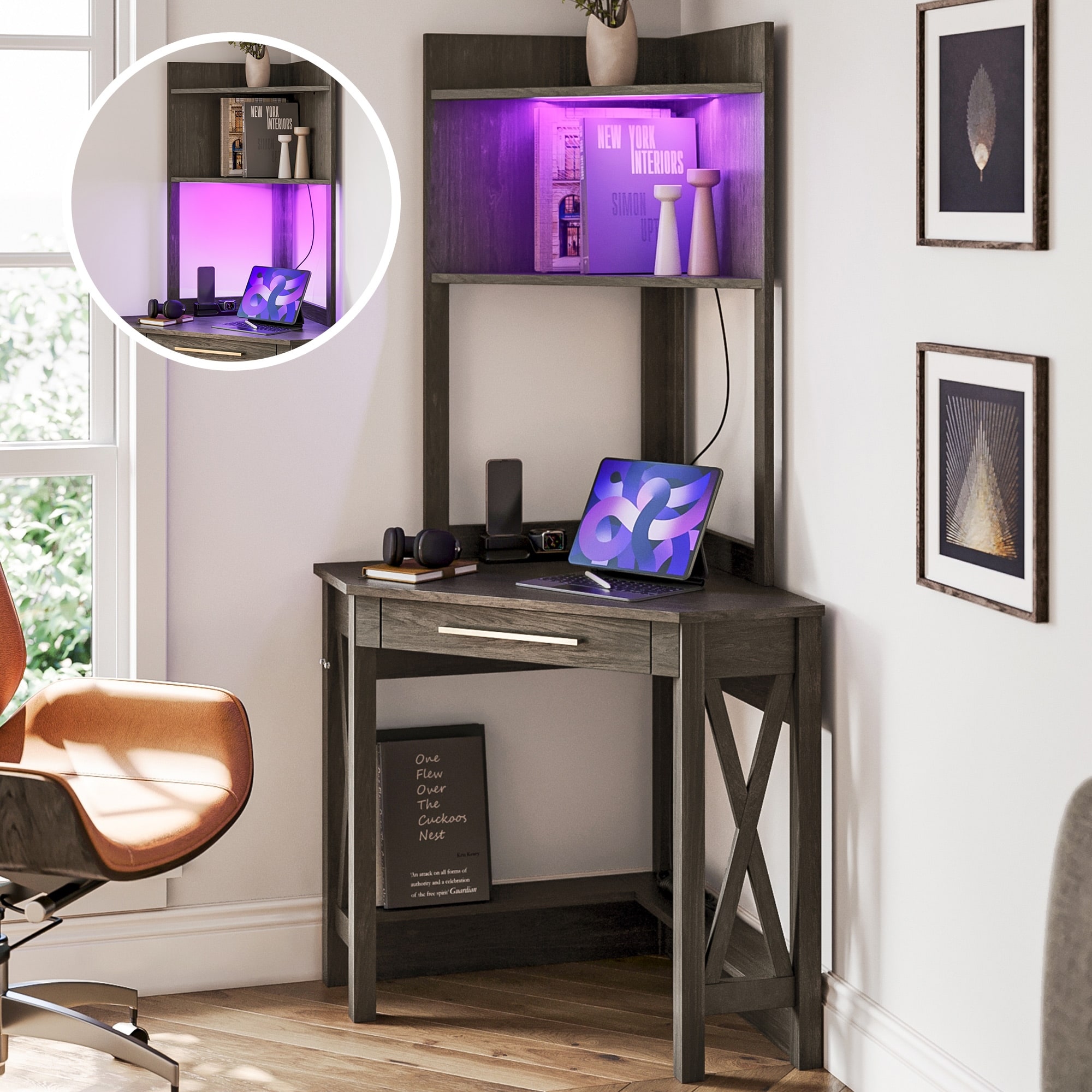 Belleze home office desk cheap