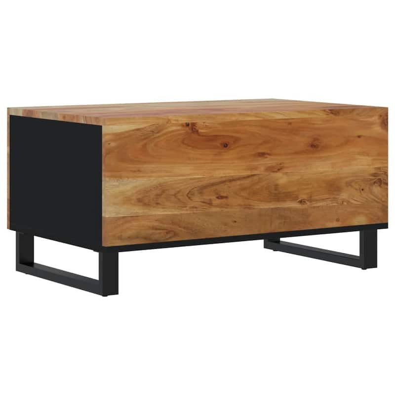 vidaXL Coffee Table 31.5"x19.7"x15.7" Solid Wood Mango&Engineered Wood