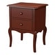 preview thumbnail 19 of 20, Hoa Traditional Solid Wood 2-Drawer Nightstand by Furniture of America