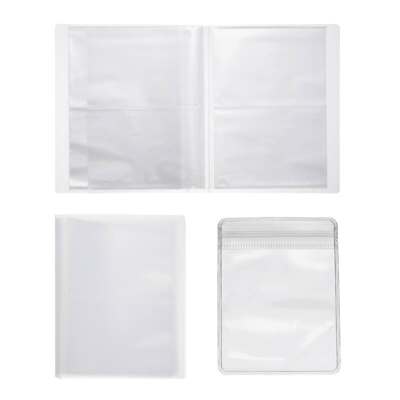 1 Set Clear Earring Organizer Book, Travel Jewelry Organizer, 80 Grids - 20.5 x 15 cm