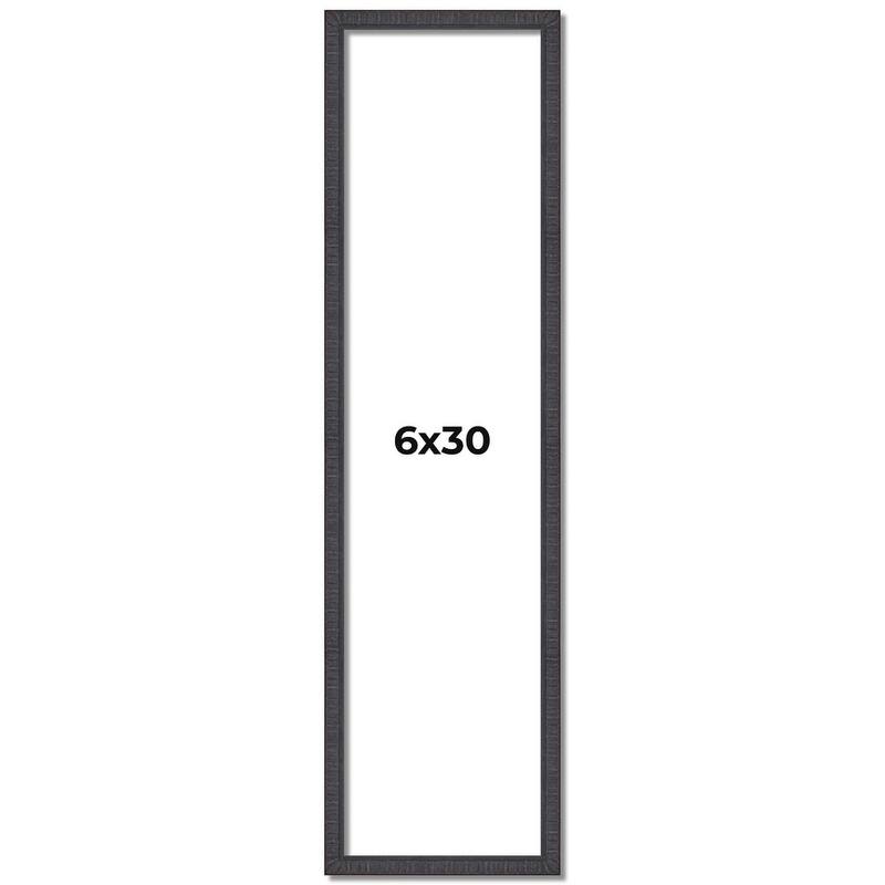 6x30 Frame Brown Solid Wood Picture Frame - Complete Modern Photo