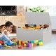 preview thumbnail 10 of 8, Badger Basket Flat Bench Top Toy and Storage Box - White