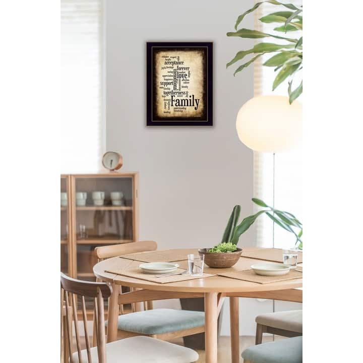 TrendyDecor4U Traditional "Family I" Framed Print Wall Art by Susan Ball