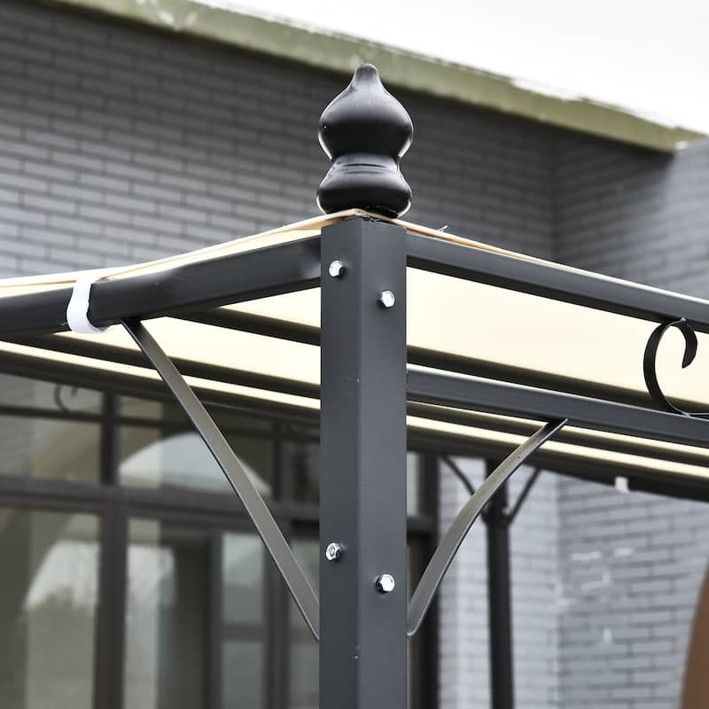 Outsunny Steel Outdoor Pergola Patio Canopy