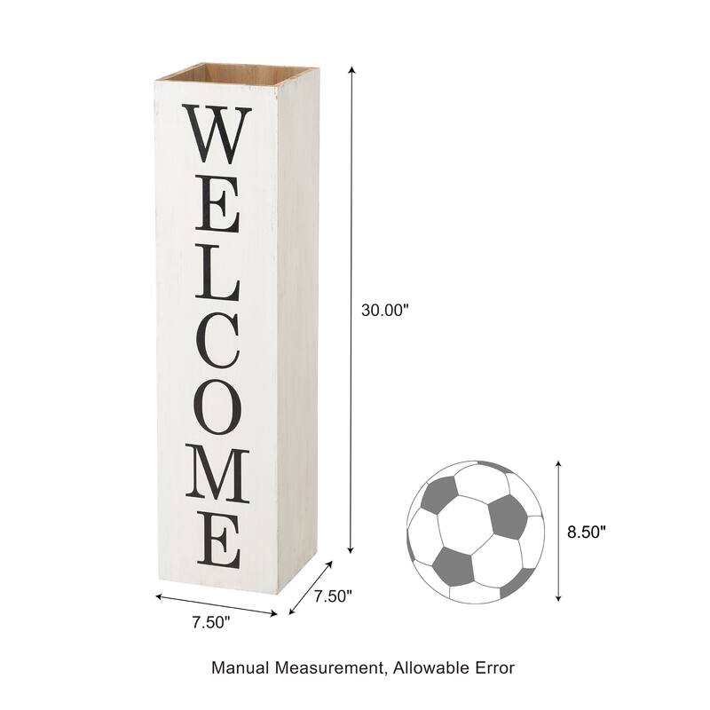 Glitzhome 30"H Rustic Welcome & Home or Welcome & Porch Double Sided Wooden Planter Sign Front Door Decor(2025 Quality-upgraded)