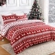 preview thumbnail 7 of 5, 3 Piece Boho Christmas Holiday Bedding Duvet Cover Set