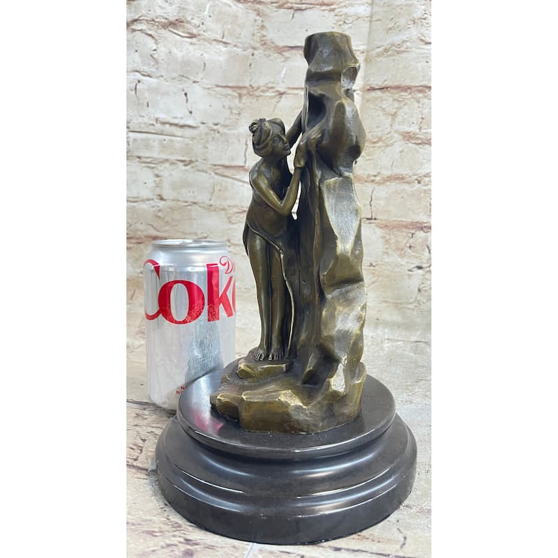 Handmade Moreau Enchanting Beauty Bronze Sculpture Art Marble Figurine Hot Cast