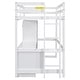 preview thumbnail 16 of 16, Twin Loft Bed wStairs and Desk, Wardrobe and Storage Drawers, White