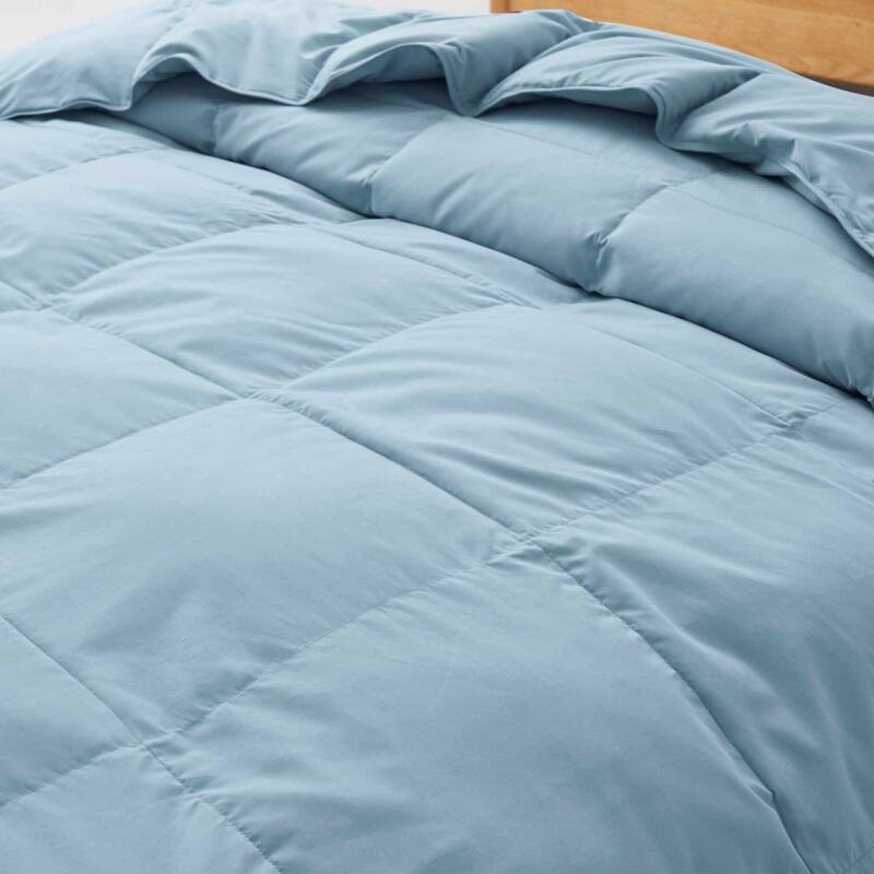 Lightweight White Feather Down Fluffy Comforter Duvet Insert