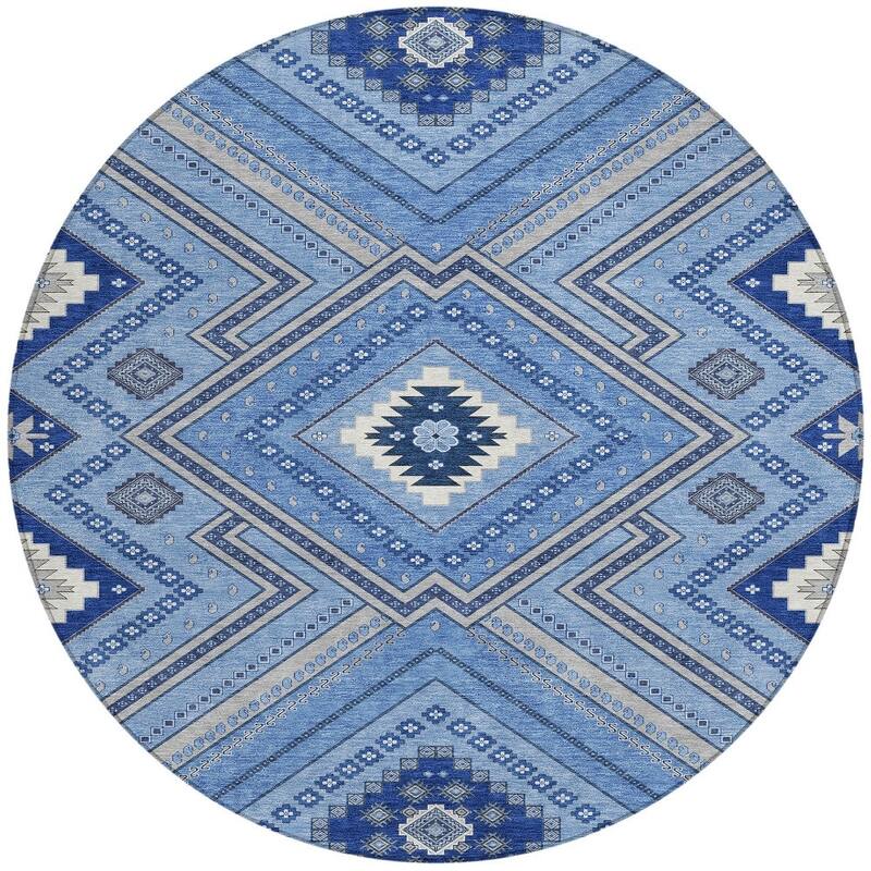 HomeRoots Tribal Transitional Rectangle Outdoor Rug