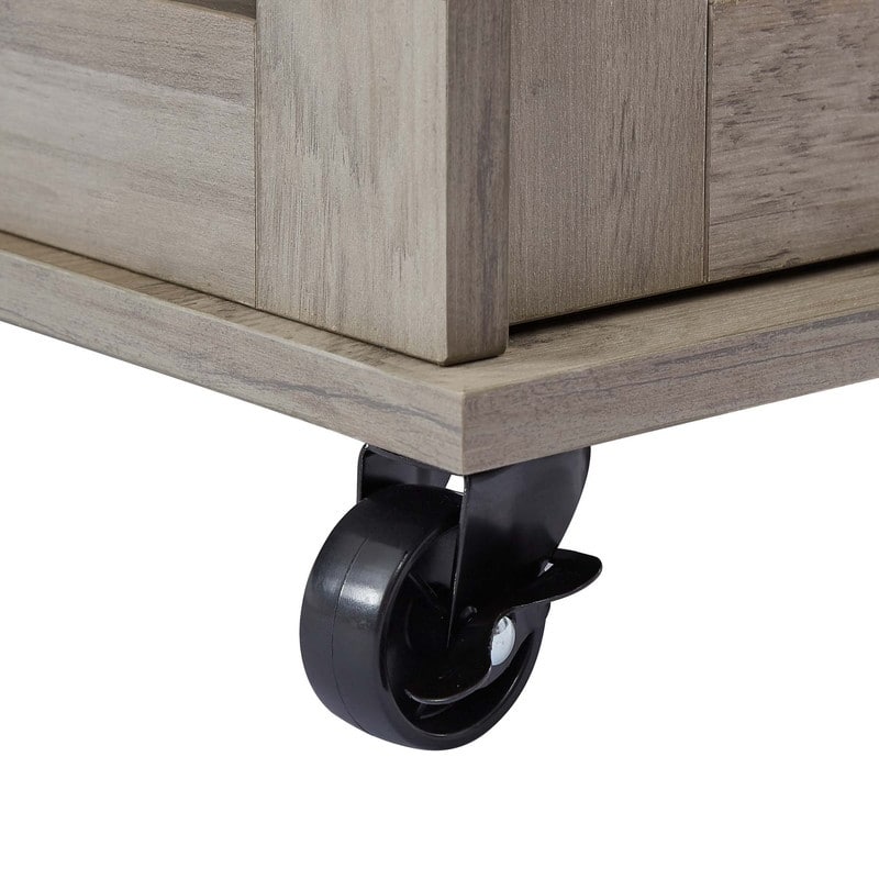 Sliding Barn Door Dog Crate Furniture with Flip-top Plate