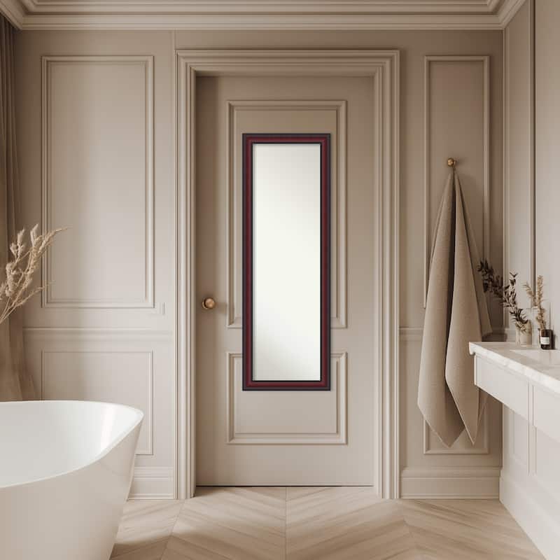 Dalat Non-Beveled Framed Full-Length On the Door Mirror