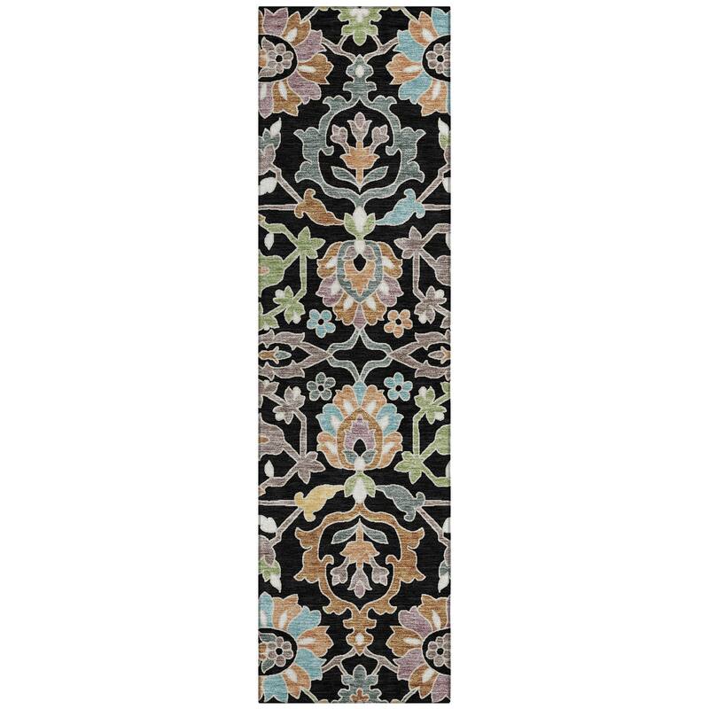 Machine Washable Indoor/ Outdoor Traditional Blanca Chantille Rug