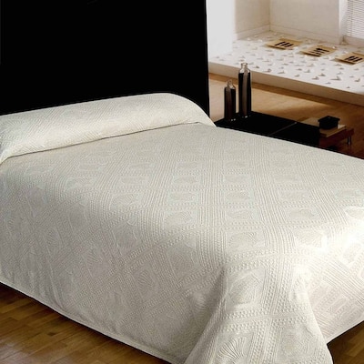 Jacquard Bedspread Collection by Bargoose Home Textiles - Simple, Elegant Design, Richly Textured, Made in Portugal