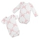 preview thumbnail 1 of 4, Sweet Jojo Designs Pink Bows Girl 0-6M Baby Clothes Bodysuits 2 Pack Set - Elegant Bow for Ballerina Ballet Dancer Collection