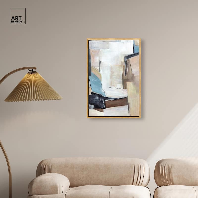 Joy Filled Shapes Canvas by Art Remedy