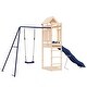 preview thumbnail 11 of 15, vidaXL Swing Set Outdoor Backyard Wooden Playground Equipment for Kids Age 3-8