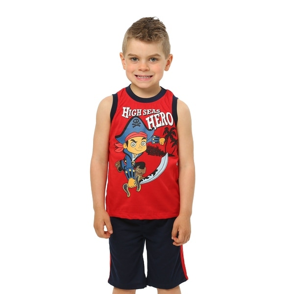 Jake & the Neverland Pirates Toddler 3 Piece Muscle Tee Set