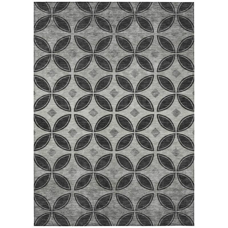 Machine Washable Indoor/ Outdoor Modern Gia Chantille Rug