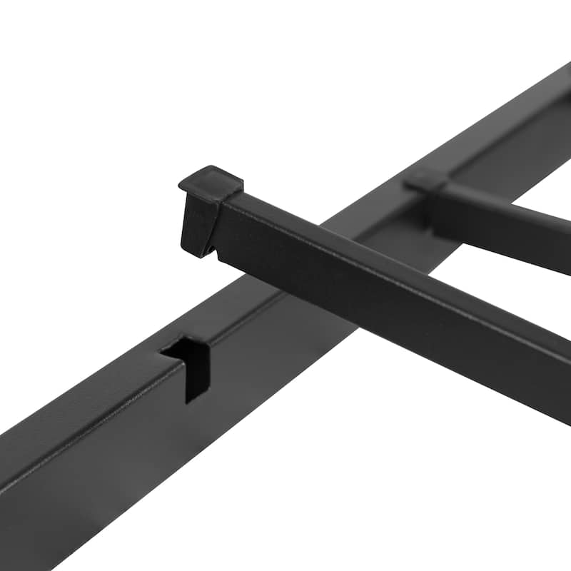 14 Inch Metal Platform Bed Frame/Steel Slat Support/No Box Spring Needed