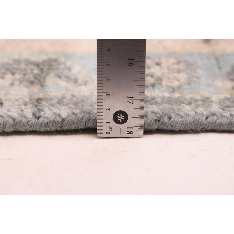 ECARPETGALLERY Hand-knotted Modern Oushak Charcoal Wool Rug - 8'2 x 9'11